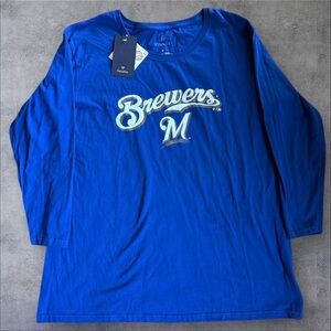 NWT - Men’s Milwaukee Brewer Long Sleeve Shirt - Size M